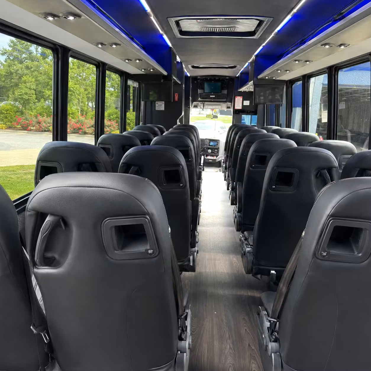 28 passenger minibus inside